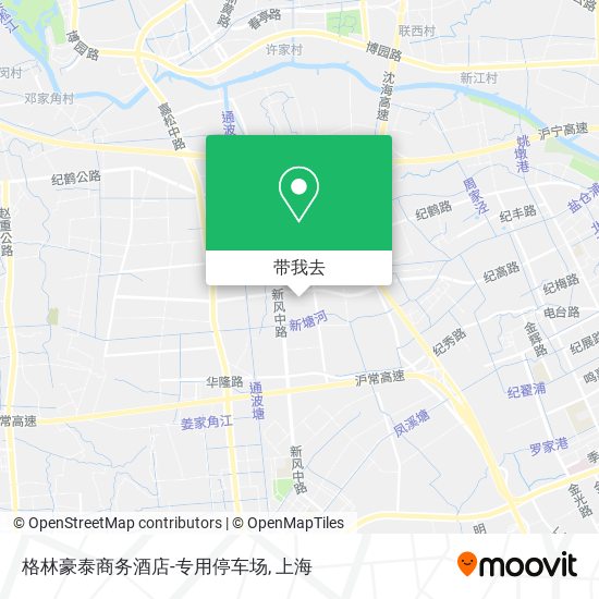 格林豪泰商务酒店-专用停车场地图