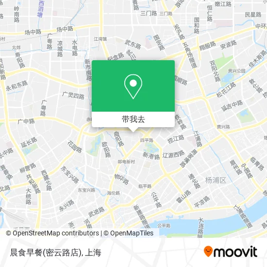 晨食早餐(密云路店)地图