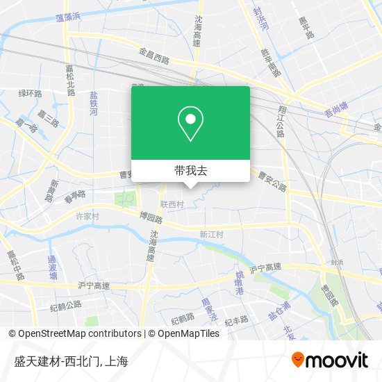 盛天建材-西北门地图