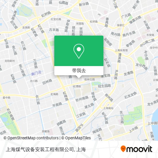 上海煤气设备安装工程有限公司地图