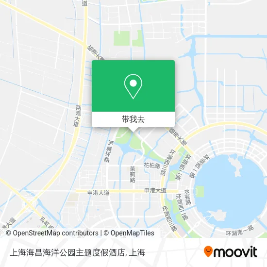 上海海昌海洋公园主题度假酒店地图