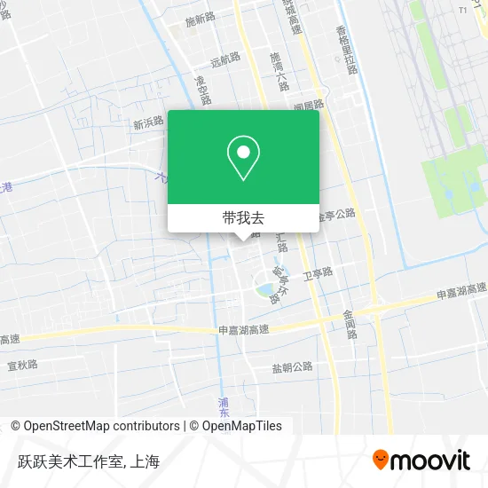 跃跃美术工作室地图