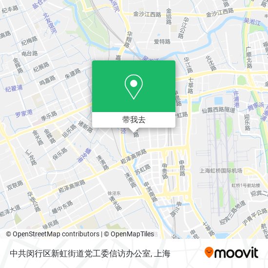 中共闵行区新虹街道党工委信访办公室地图