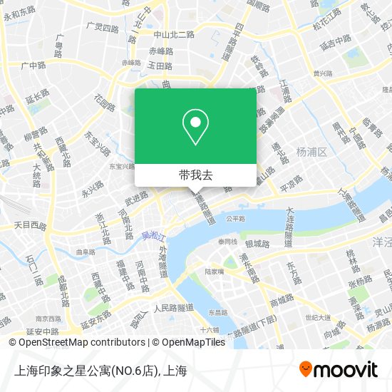 上海印象之星公寓(NO.6店)地图