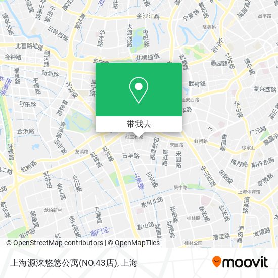 上海源涞悠悠公寓(NO.43店)地图