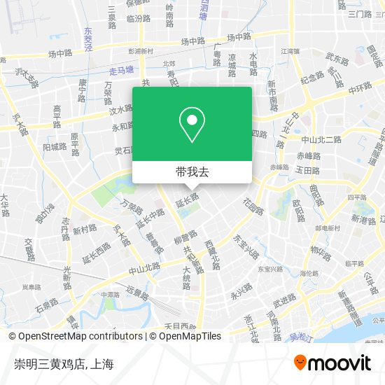 崇明三黄鸡店地图