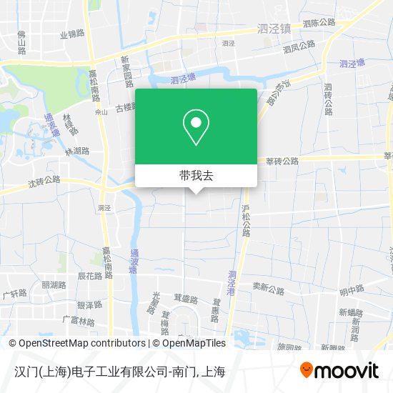 汉门(上海)电子工业有限公司-南门地图