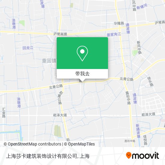 上海莎卡建筑装饰设计有限公司地图