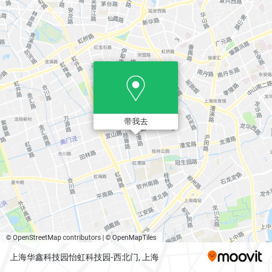 上海华鑫科技园怡虹科技园-西北门地图