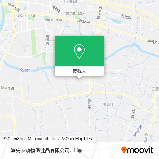 上海先农动物保健品有限公司地图