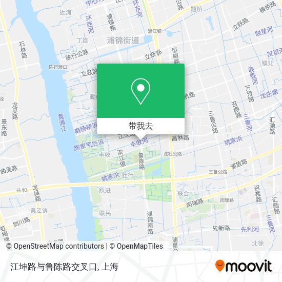 江坤路与鲁陈路交叉口地图