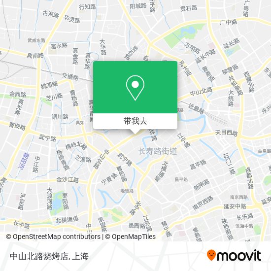 中山北路烧烤店地图