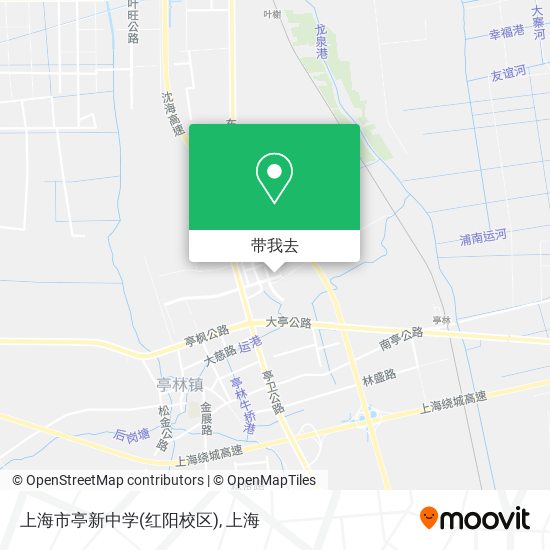 上海市亭新中学(红阳校区)地图