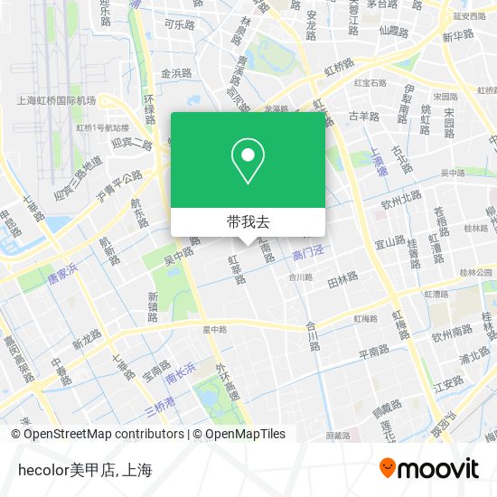 hecolor美甲店地图