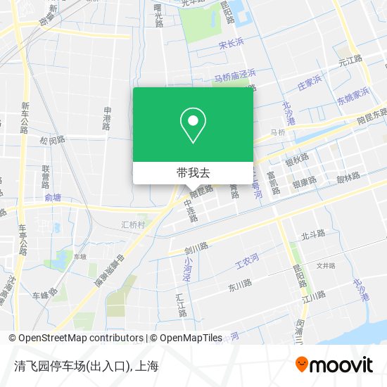 清飞园停车场(出入口)地图