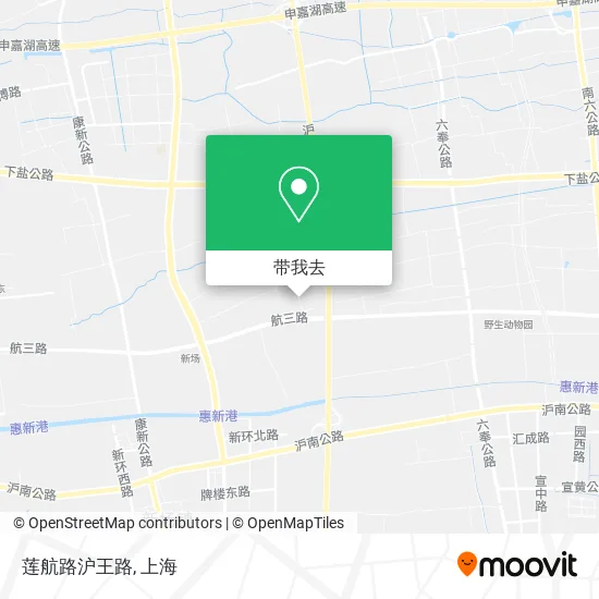 莲航路沪王路地图
