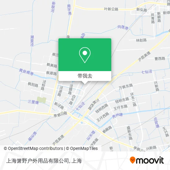 上海箫野户外用品有限公司地图
