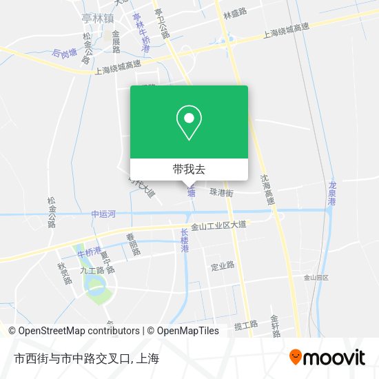 市西街与市中路交叉口地图