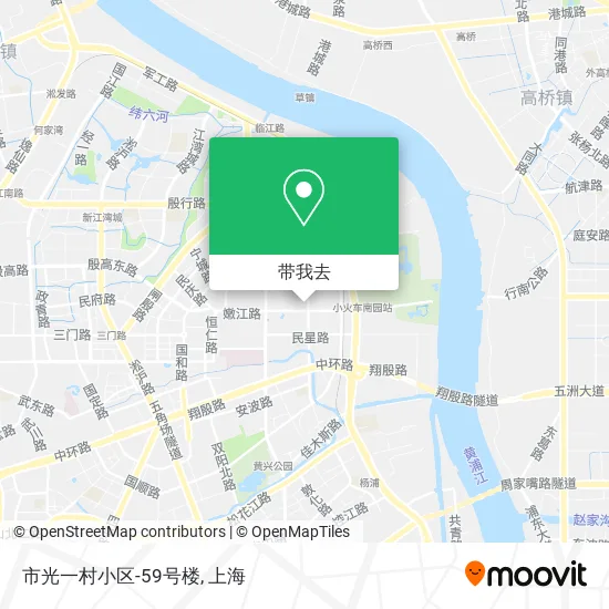 市光一村小区-59号楼地图