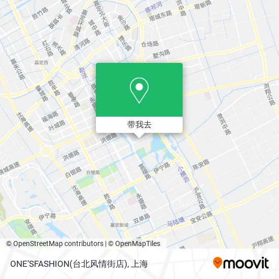ONE’SFASHION(台北风情街店)地图
