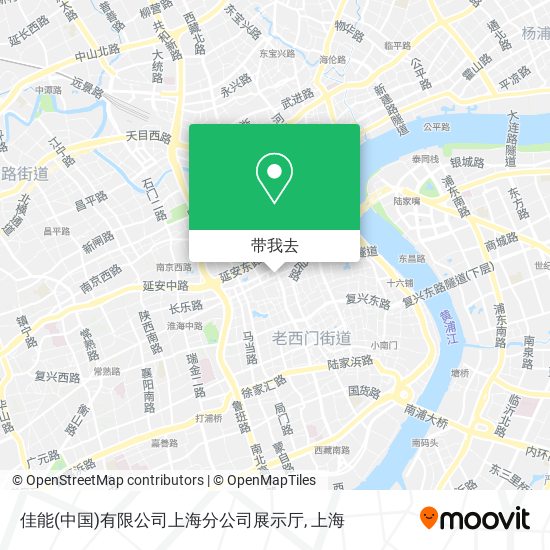 佳能(中国)有限公司上海分公司展示厅地图