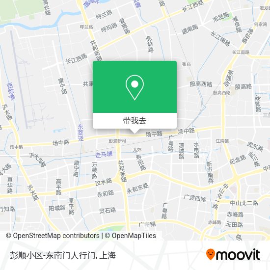 彭顺小区-东南门人行门地图