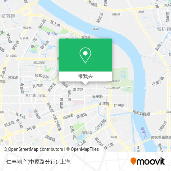 仁丰地产(中原路分行)地图