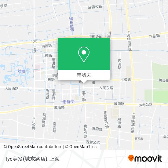 lyc美发(城东路店)地图