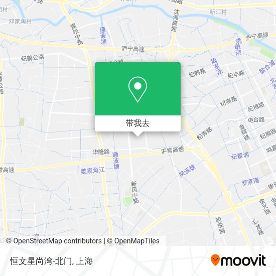恒文星尚湾-北门地图
