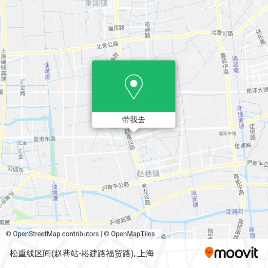 松重线区间(赵巷站-崧建路福贸路)地图