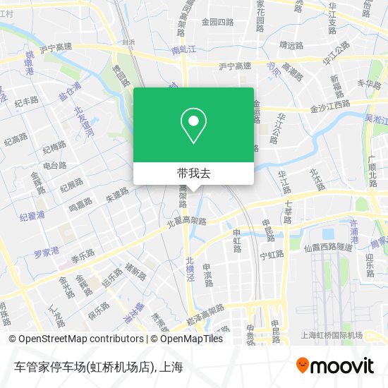 车管家停车场(虹桥机场店)地图