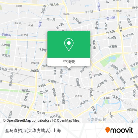 盒马直招点(大华虎城店)地图