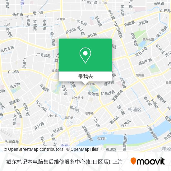 戴尔笔记本电脑售后维修服务中心(虹口区店)地图