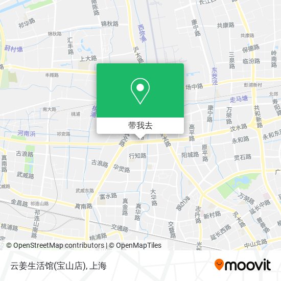 云姜生活馆(宝山店)地图