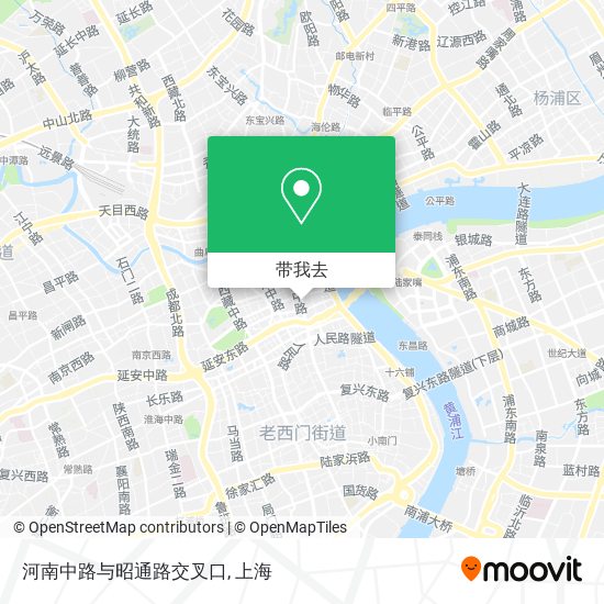 河南中路与昭通路交叉口地图