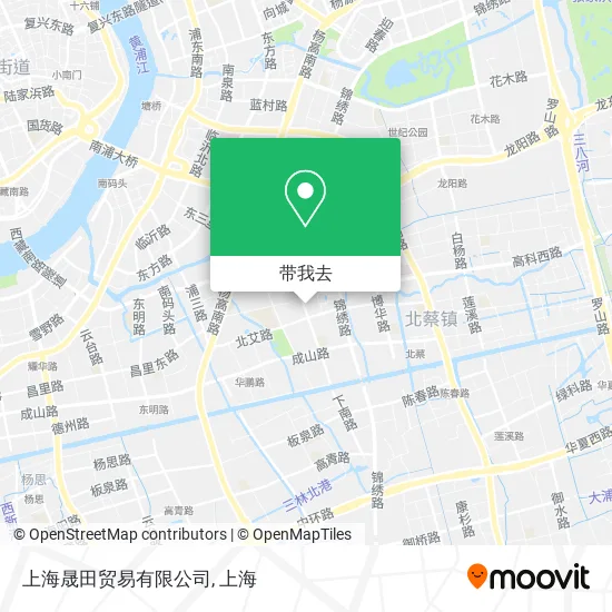 上海晟田贸易有限公司地图