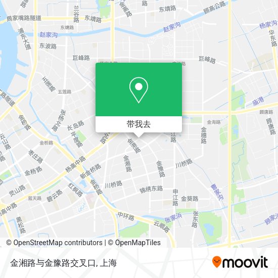 金湘路与金豫路交叉口地图