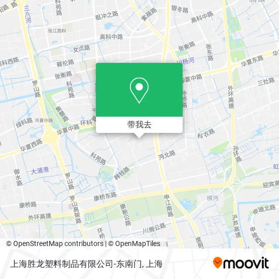 上海胜龙塑料制品有限公司-东南门地图