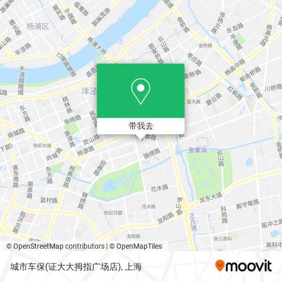 城市车保(证大大拇指广场店)地图