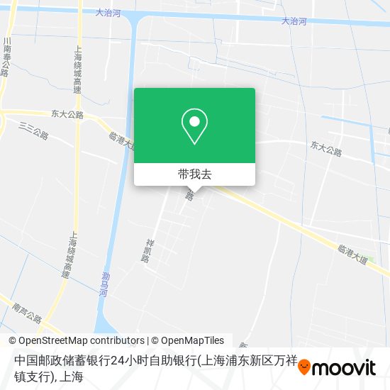 中国邮政储蓄银行24小时自助银行(上海浦东新区万祥镇支行)地图