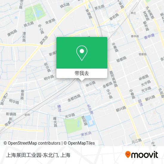 上海展田工业园-东北门地图