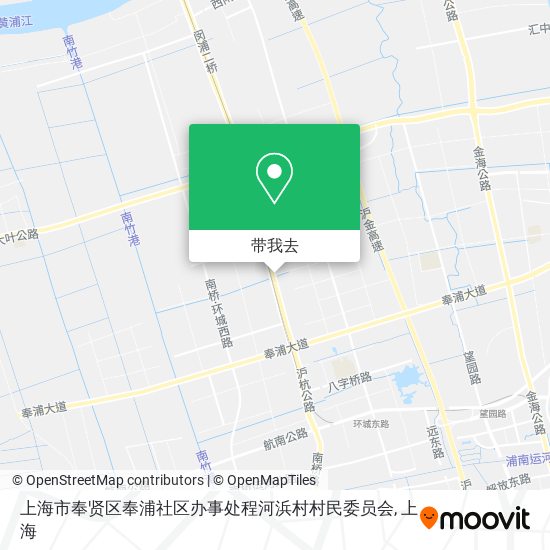 上海市奉贤区奉浦社区办事处程河浜村村民委员会地图