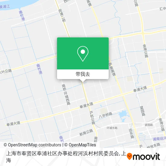 上海市奉贤区奉浦社区办事处程河浜村村民委员会地图