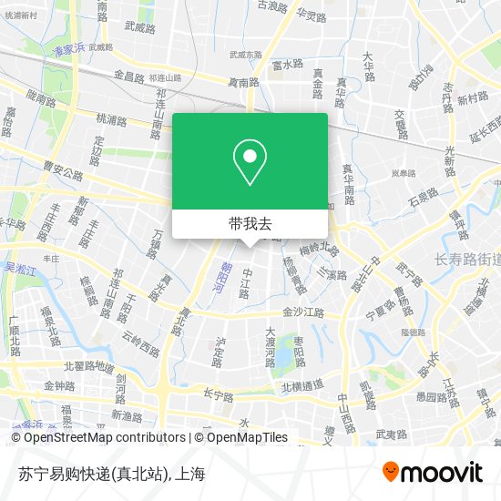 苏宁易购快递(真北站)地图