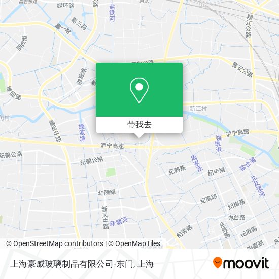 上海豪威玻璃制品有限公司-东门地图
