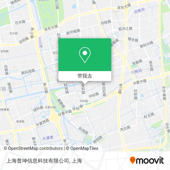 上海普坤信息科技有限公司地图