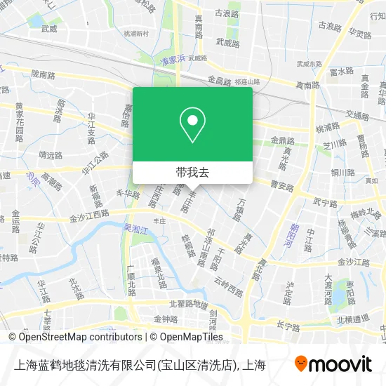 上海蓝鹤地毯清洗有限公司(宝山区清洗店)地图