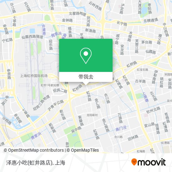 泽惠小吃(虹井路店)地图