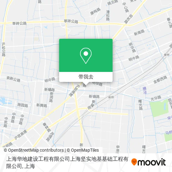 上海华地建设工程有限公司上海坚实地基基础工程有限公司地图
