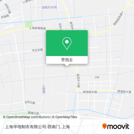 上海华地制衣有限公司-西南门地图
